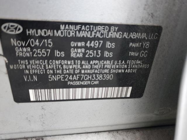 2016 HYUNDAI SONATA SE - 5NPE24AF7GH338390