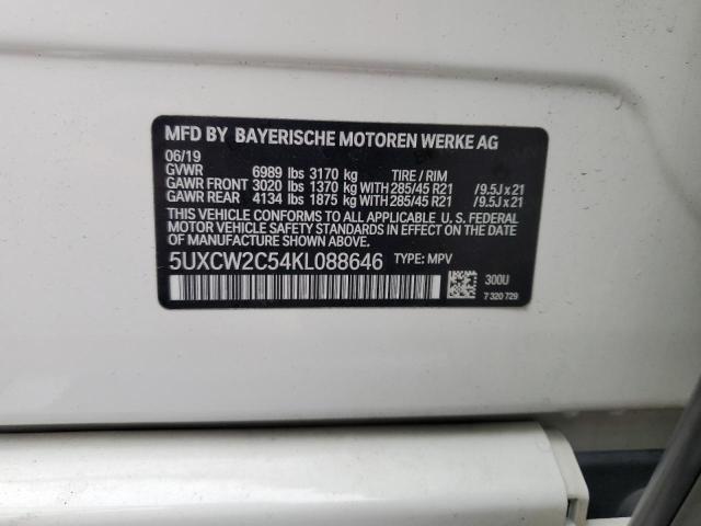 VIN 5UXCW2C54KL088646 2019 BMW X7 no.14