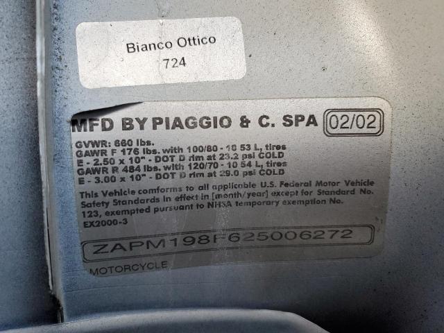 2002 VESPA ET4 150 ZAPM198F625006272