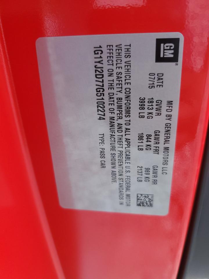 CHEVROLET CORVETTE STINGRAY Z51 2LT