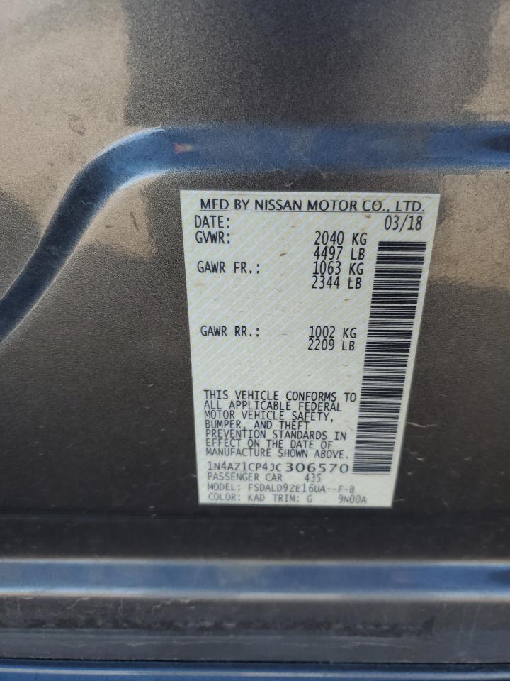 Lot #2969984971 2018 NISSAN LEAF S