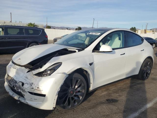 TESLA MODEL Y 2022 white  electric 7SAYGDEF9NF492722 photo #1