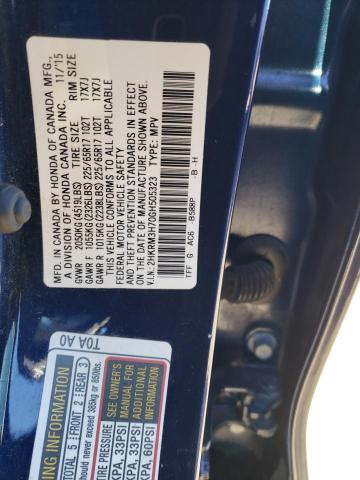 2016 HONDA CR-V EXL 2HKRM3H70GH505323
