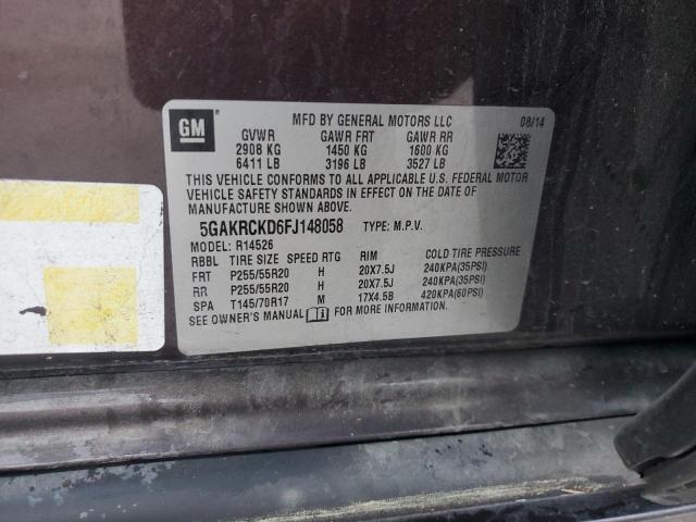 2015 BUICK ENCLAVE - 5GAKRCKD6FJ148058
