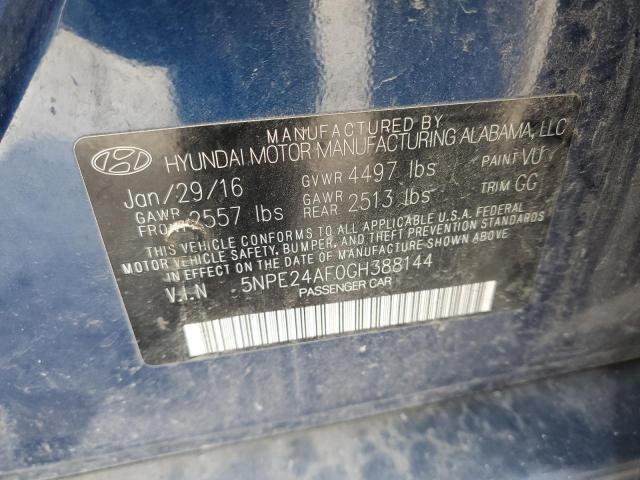 2016 HYUNDAI SONATA SE - 5NPE24AF0GH388144