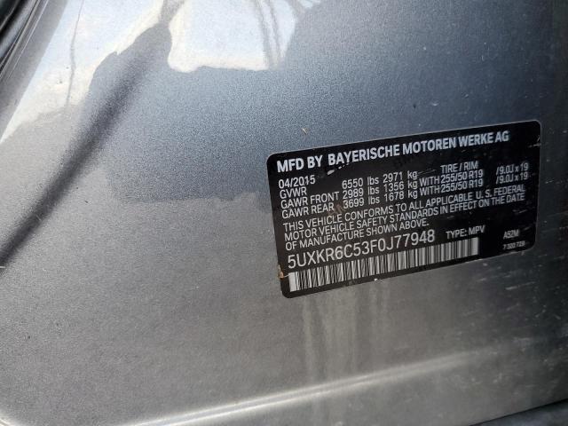 2015 BMW X5 XDRIVE5 - 5UXKR6C53F0J77948