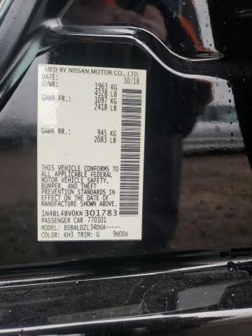 2019 NISSAN ALITMA 1N4BL4BV0KN301783