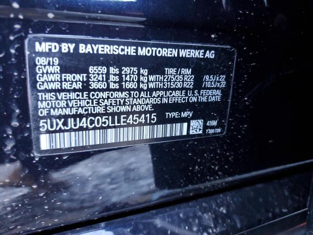 VIN 5UXJU4C05LLE45415 2020 BMW X5 no.13