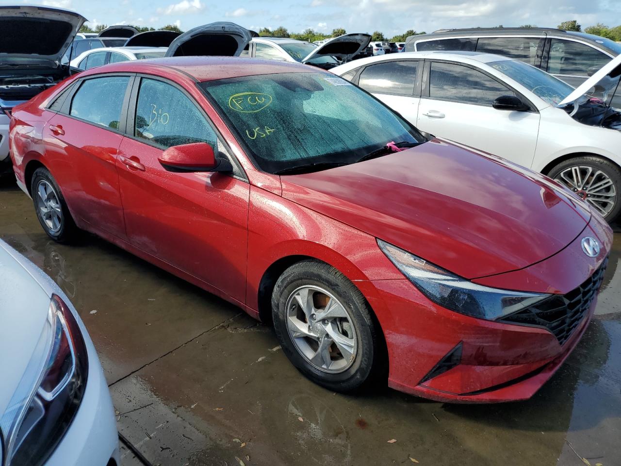 Lot #2989157788 2021 HYUNDAI ELANTRA SE