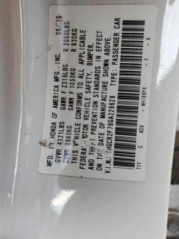 2016 HONDA ACCORD - 1HGCR2F76GA229629