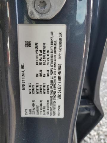 2021 TESLA MODEL 3 - 5YJ3E1EB0MF979640