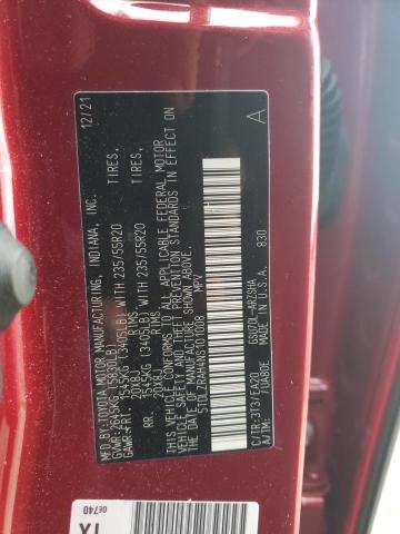 2022 TOYOTA HIGHLANDER - 5TDLZRAH4NS101008