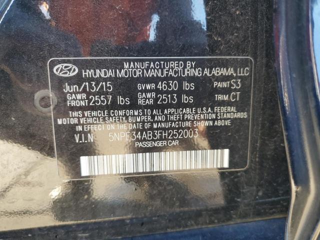 2015 HYUNDAI SONATA SPO - 5NPE34AB3FH252003