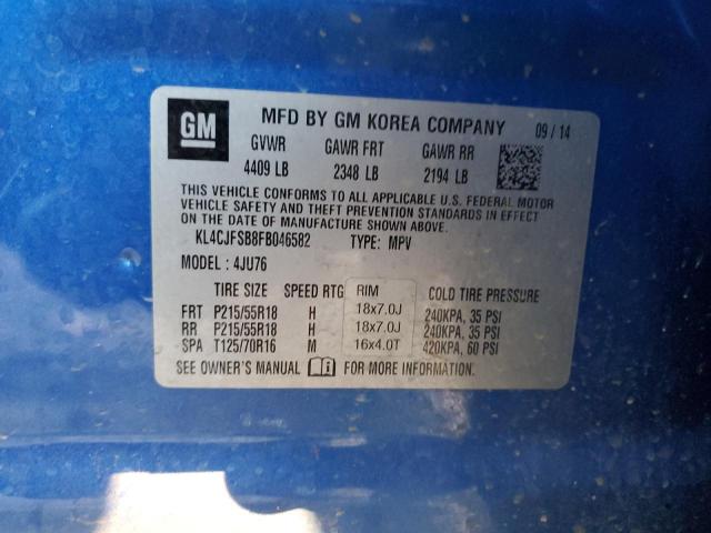 2015 BUICK ENCORE CON - KL4CJFSB8FB046582