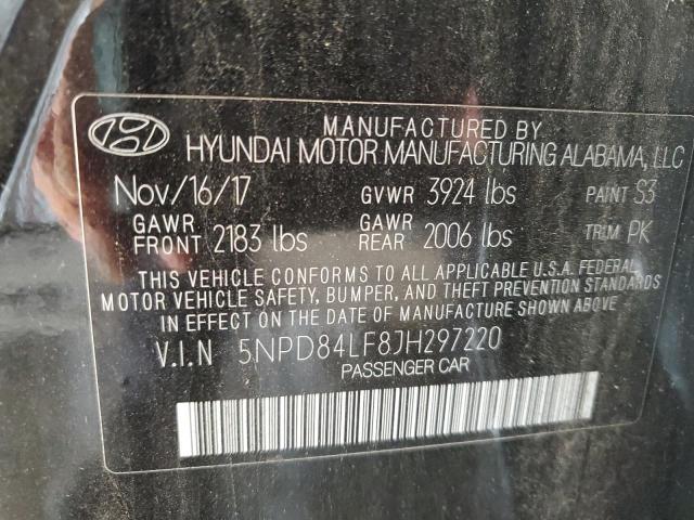 VIN 5NPD84LF8JH297220 2018 HYUNDAI ELANTRA no.12