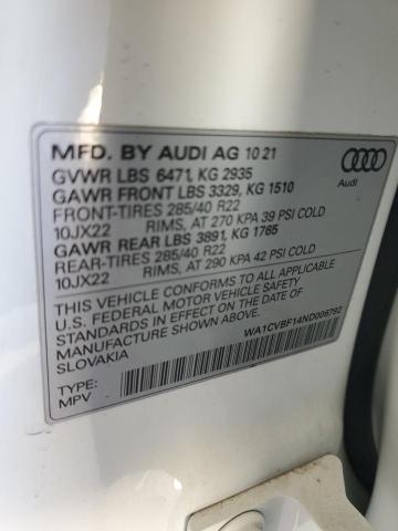 2022 AUDI Q8 PRESTIG WA1CVBF14ND006792