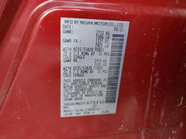 2015 NISSAN PATHFINDER - 5N1AR2MN1FC678450