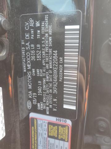 2019 KIA RIO S - 3KPA24ABXKE220844