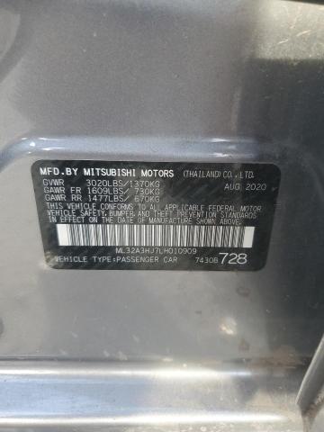 2020 MITSUBISHI MIRAGE ES - ML32A3HJ7LH010909