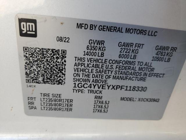 2023 CHEVROLET SILVERADO - 1GC4YVEYXPF118330