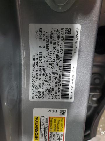 2024 HONDA CIVIC SPOR - 2HGFE2F52RH517014
