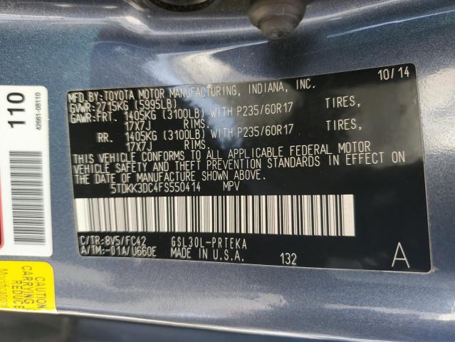 2015 TOYOTA SIENNA LE - 5TDKK3DC4FS550414