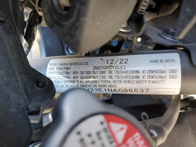 2022 YAMAHA MT07 JYARM32E1NA006537