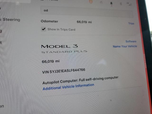 2020 TESLA MODEL 3 5YJ3E1EA5LF644766