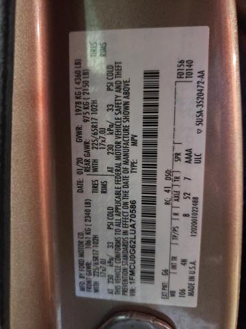 2020 FORD ESCAPE SE - 1FMCU0G62LUA70586