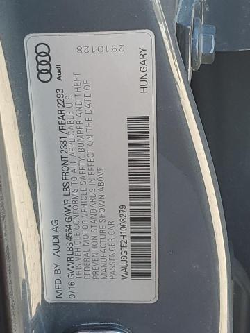 2017 AUDI A3 PREMIUM - WAUJ8GFF2H1008279