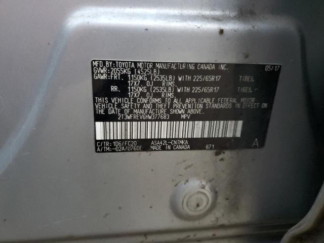 2017 TOYOTA RAV4 XLE - 2T3WFREV6HW377683