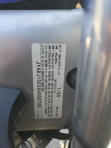 2006 YAMAHA YZF600 R JYARJ10E56A000709
