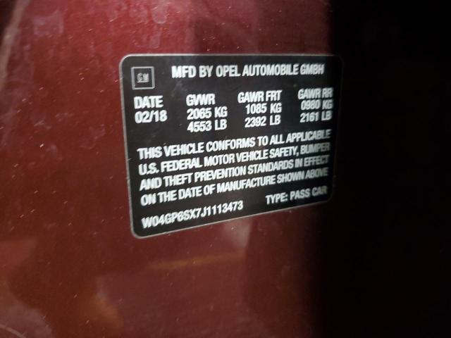 2018 BUICK REGAL ESSE - W04GP6SX7J1113473