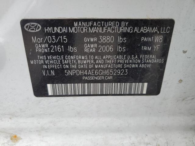 2016 HYUNDAI ELANTRA SE - 5NPDH4AE6GH652923