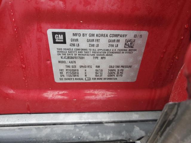2015 BUICK ENCORE CON - KL4CJBSB6FB175591