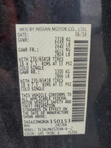 2016 NISSAN MURANO S - 5N1AZ2MG8GN150153
