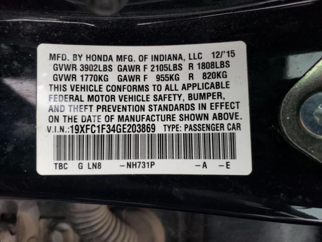 2016 HONDA CIVIC EX - 19XFC1F34GE203869
