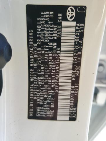 2021 TOYOTA COROLLA LE 5YFEPMAE9MP148596