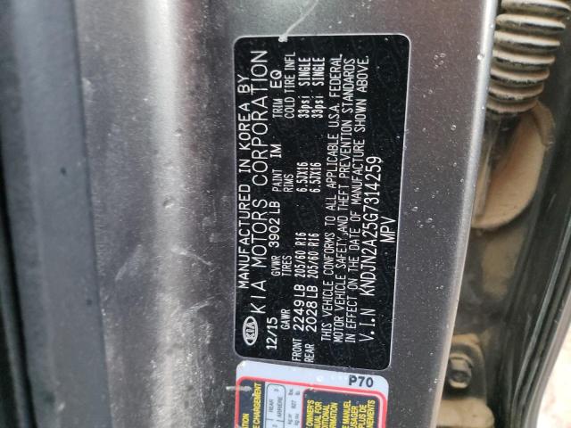 2016 KIA SOUL - KNDJN2A25G7314259