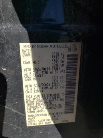 2019 NISSAN FRONTIER S - 1N6AD0EV4KN790970
