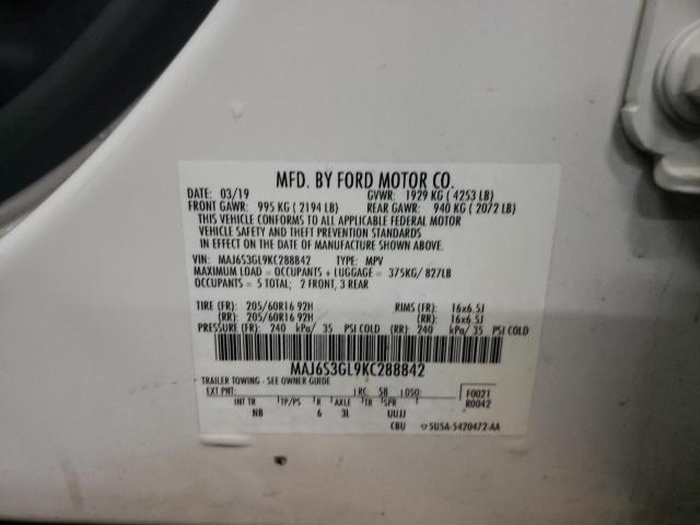 2019 FORD ECOSPORT S - MAJ6S3GL9KC288842