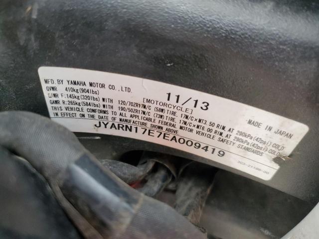 2014 YAMAHA FZ1 S JYARN17E7EA009419