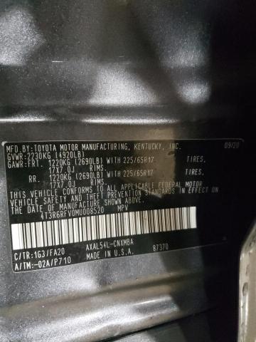 2021 TOYOTA RAV4 XLE - 4T3R6RFV0MU008520