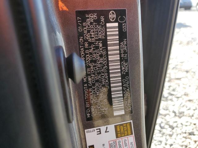 2017 TOYOTA PRIUS PRIM - JTDKARFP3H3007811