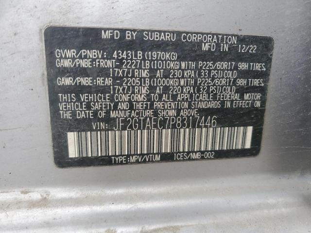 2023 SUBARU CROSSTREK - JF2GTAEC7P8317446