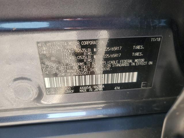 2019 TOYOTA RAV4 XLE - JTMP1RFV8KD005817
