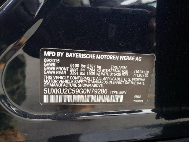 VIN 5UXKU2C59G0N79286 2016 BMW X6 no.13