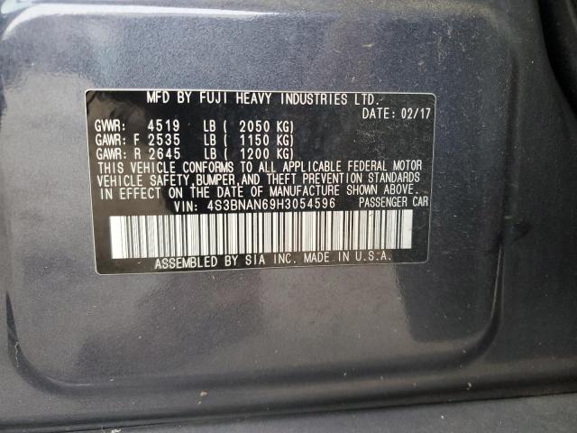 2017 SUBARU LEGACY 2.5 - 4S3BNAN69H3054596
