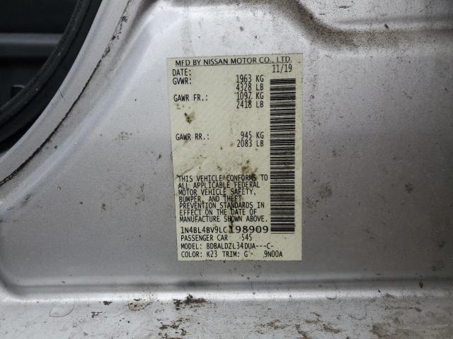 2020 NISSAN ALTIMA S - 1N4BL4BV9LC198909