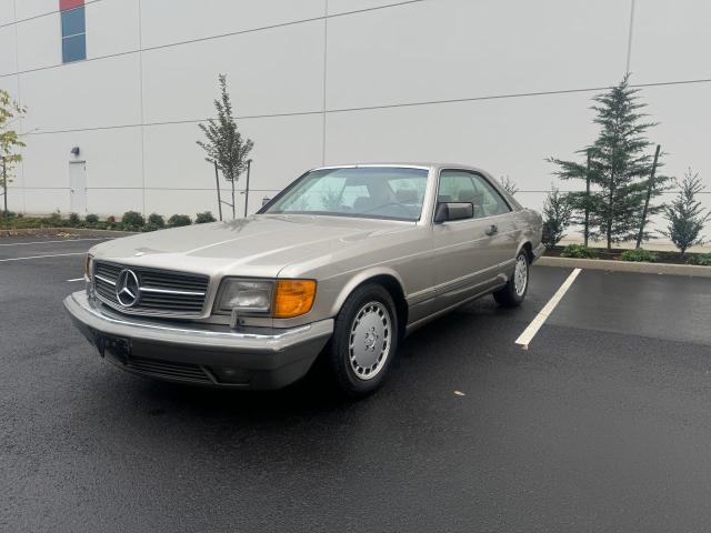 MERCEDES-BENZ 560 SEC 1991 gold coupe gas WDBCA45E2MA558713 photo #3